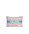 Celine Multicolor Striped Cushions In White