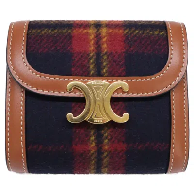 Pre-owned Celine Multi-color Textile Wallet (tri-fold) ()
