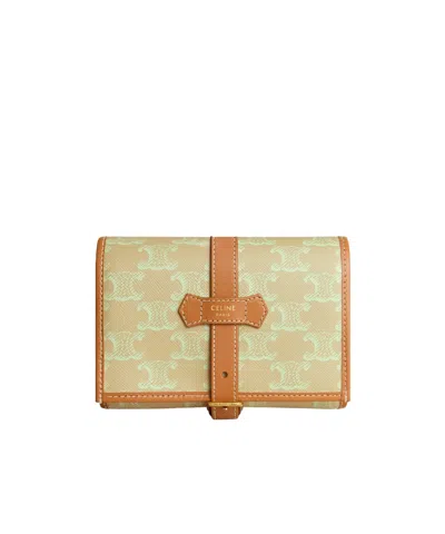 Celine Multi-pocket Jewelry Pouch In Brown