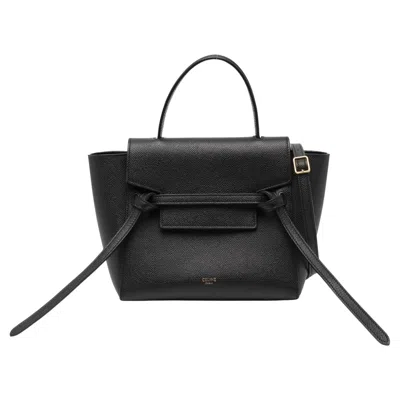 Pre-owned Celine Nano Belt Bag Black