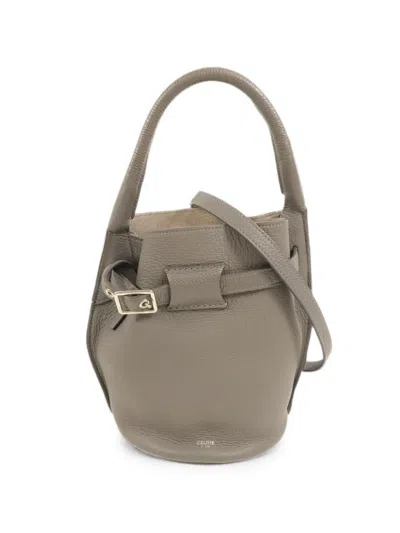 Pre-owned Celine Nano Big Bag Two-way Bucket Bag In Grey