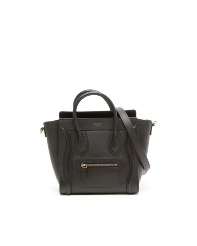 Celine Céline Nano Luggage Bag In Brown