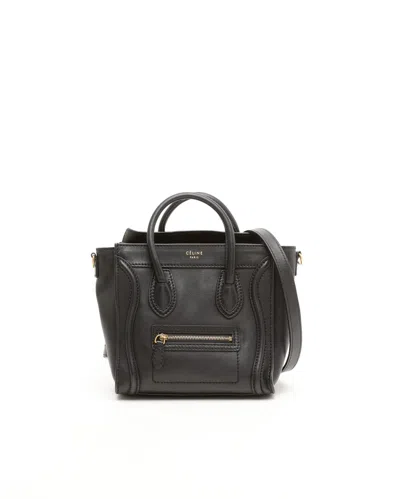 Celine Céline Nano Luggage Bag In Red