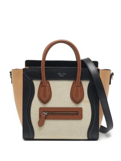 Pre-owned Celine Nano Luggage Tote Bag