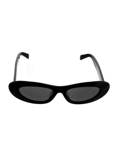 Pre-owned Celine Narrow Tinted Sunglasses In Black