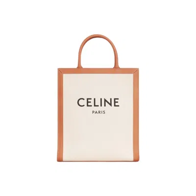 Celine Nat/tan Small Vertical Basket Handbag For Women In Brown