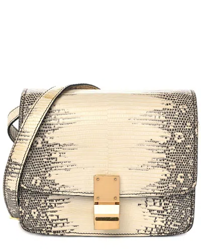 Celine Natural Lizard Small Classic Box Flap Bag (authentic Pre-loved)