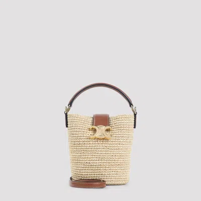 Celine Natural Louise Raffia Handbag
