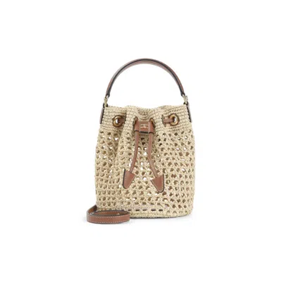 Celine Natural Teen Clara Bucket Bag In Brown