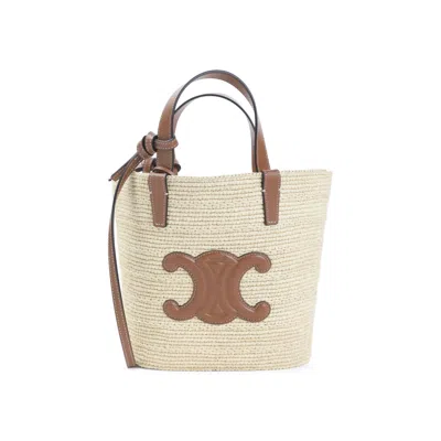 Celine Natural Teen Supple Tote In Brown