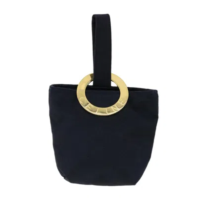 Pre-owned Celine Céline Navy Canvas Clutch Bag ()