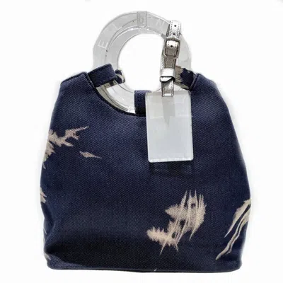Pre-owned Celine Navy Denim Tote Bag () In Blue