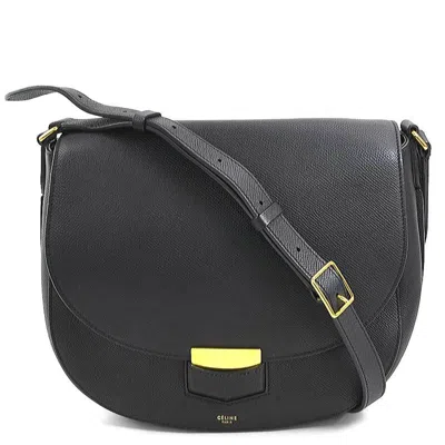 Pre-owned Celine Navy Leather Shoulder Bag ()