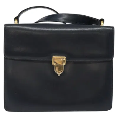 Pre-owned Celine Céline Navy Leather Shoulder Bag ()