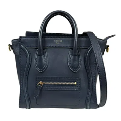 Pre-owned Celine Navy Leather Shoulder Bag ()