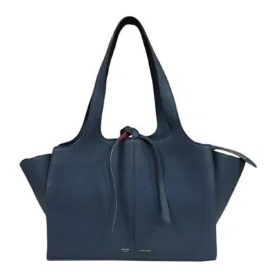 Pre-owned Celine Navy Leather Tote Bag ()