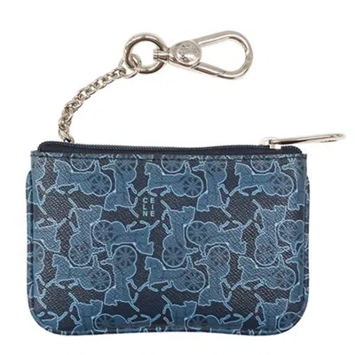 Pre-owned Celine Navy Pvc Coin Purse/coin Case ()