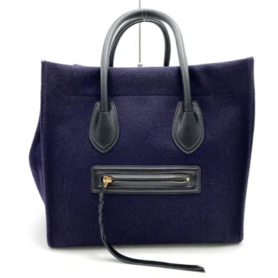 Pre-owned Celine Navy Suede Handbag Tote Bag ()