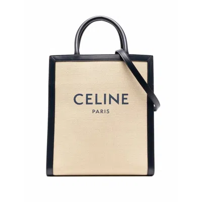 Celine Neutral  Blue Tote Bags