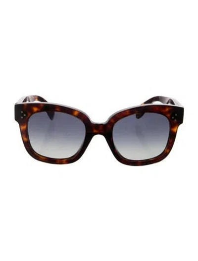 Pre-owned Celine New Audrey Oversize Sunglasses In Brown