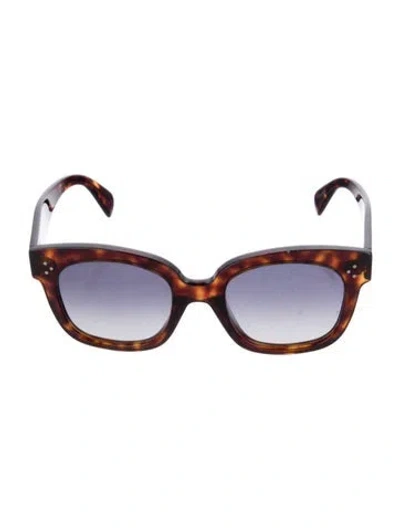 Pre-owned Celine New Audrey Wayfarer Sunglasses In Brown