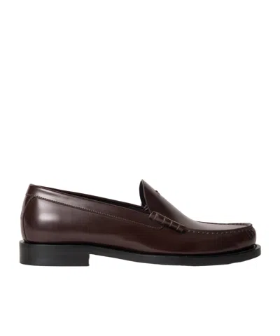 Celine New Classic Loafer In Polished Bullskin In Brown
