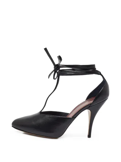 Pre-owned Celine Night Out Lace-up Pumps In Black
