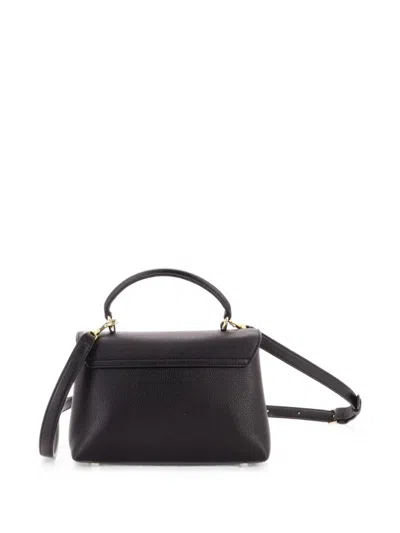 Pre-owned Celine Nino Top Handle Bag Leather Teen Satchel In Black