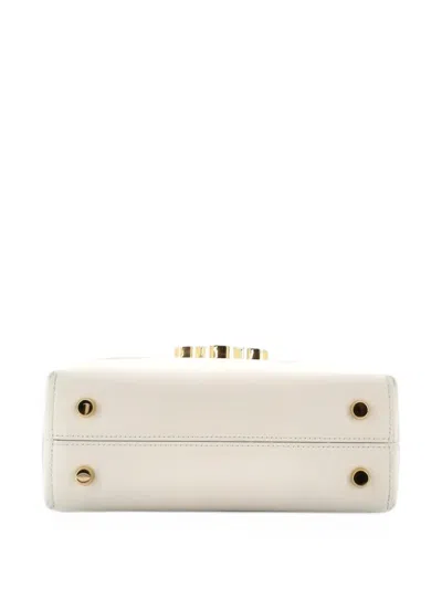 Pre-owned Celine Nino Top Handle Bag Leather Teen Satchel In Neutrals