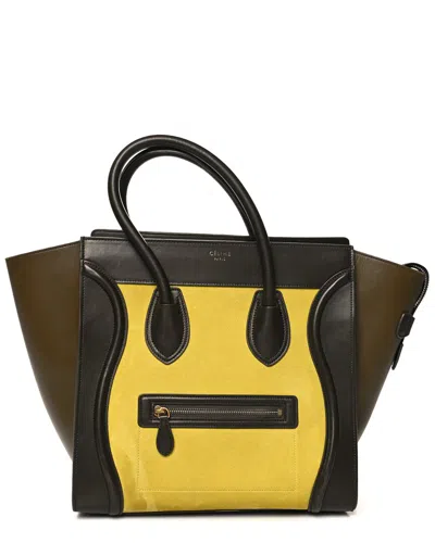 Celine Nut Smooth Leather Mini Tri-color Luggage (authentic Pre-loved)