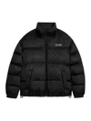 Celine Quilted Logo-jacquard Nylon Down Jacket In Black