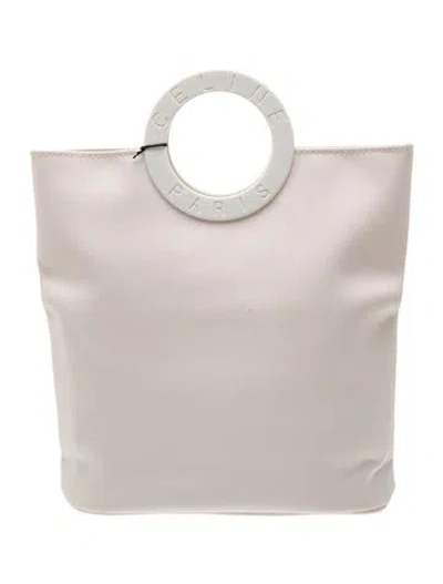 Pre-owned Celine Nylon Top Handle Bag W/ Tags In Neutral