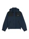 Celine Men Bicolor Nylon Jacket In Blue