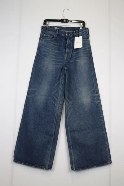 Pre-owned Celine O1rshd10124 Surf Flare Denim Jeans In Blue