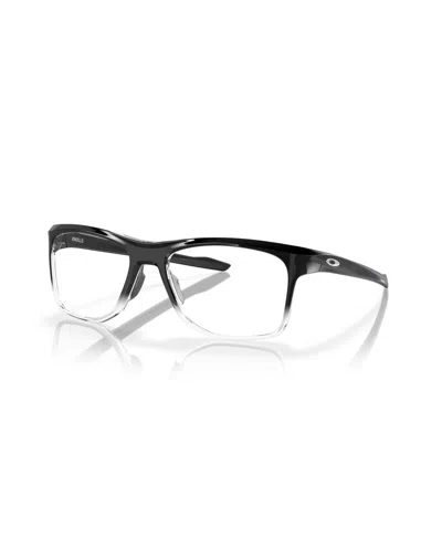 Celine Oakley Man Rectangle Plastic Ox8144 Knolls Eyeglasses In Matte Black