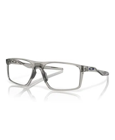 Celine Oakley Rectangle Men's Bat Flip Eyeglasses, Ox8183 In Grey Shadow