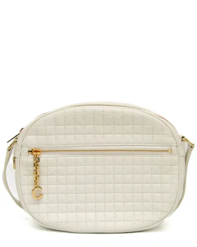 Pre-owned Celine Off-white Leather Shoulder Bag (authentic Pre-loved)