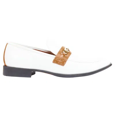 Pre-owned Celine Old  Phoebe Philo Goat Leather Triomphe Horsebit Buckle Loafer Eu37.5 In Gray