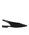 Celine Open-heeled Flats In Black