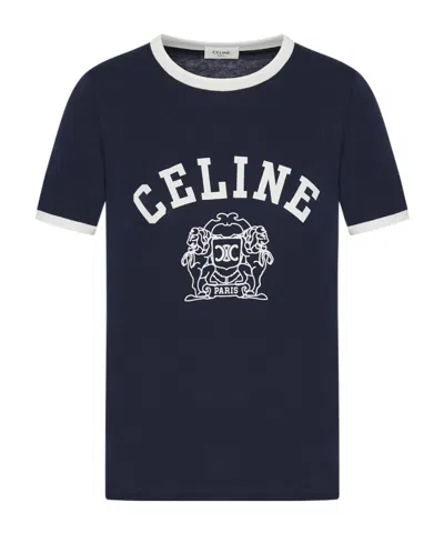 Celine Open-necked Black Shirt