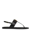 Celine Open-toed Flat Sandals In Black