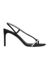 Celine Open-toed High-heeled Sandals In Black