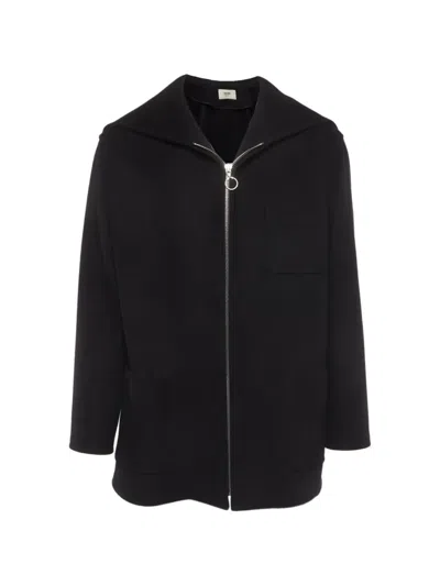 Pre-owned Celine Open-collar Caban Jacket In Blue