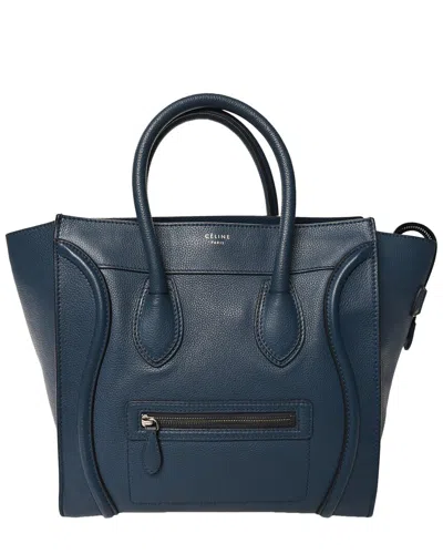 Celine Orange Drummed Leather Mini Luggage (authentic Pre-loved)