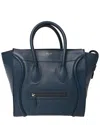 Celine Orange Drummed Leather Mini Luggage (authentic Pre-loved)