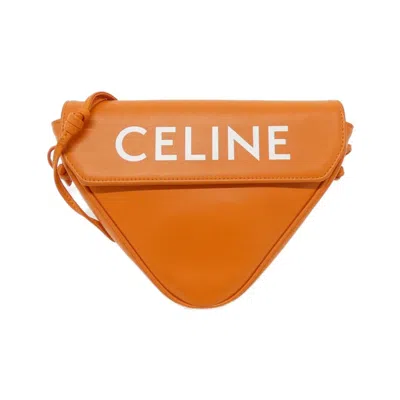 Pre-owned Celine Orange Leather Handbag Shoulder Bag ()