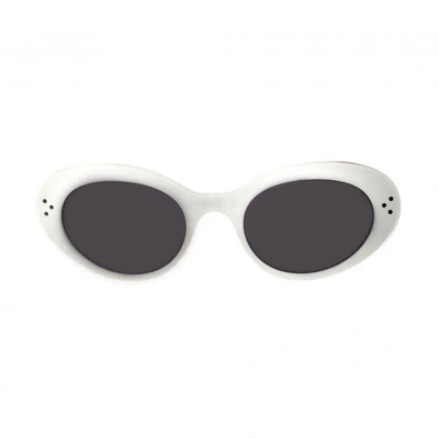 Celine Oval Frame Sunglasses In 25a