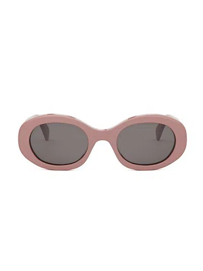 Celine Oval Frame Sunglasses In 72a