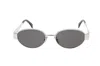 Celine Oval Frame Sunglasses In Gray