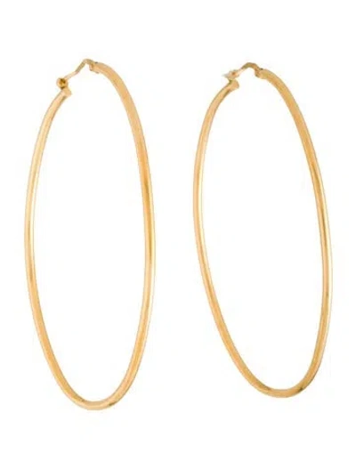 Pre-owned Celine Oval Hoop Earrings In Multicolor